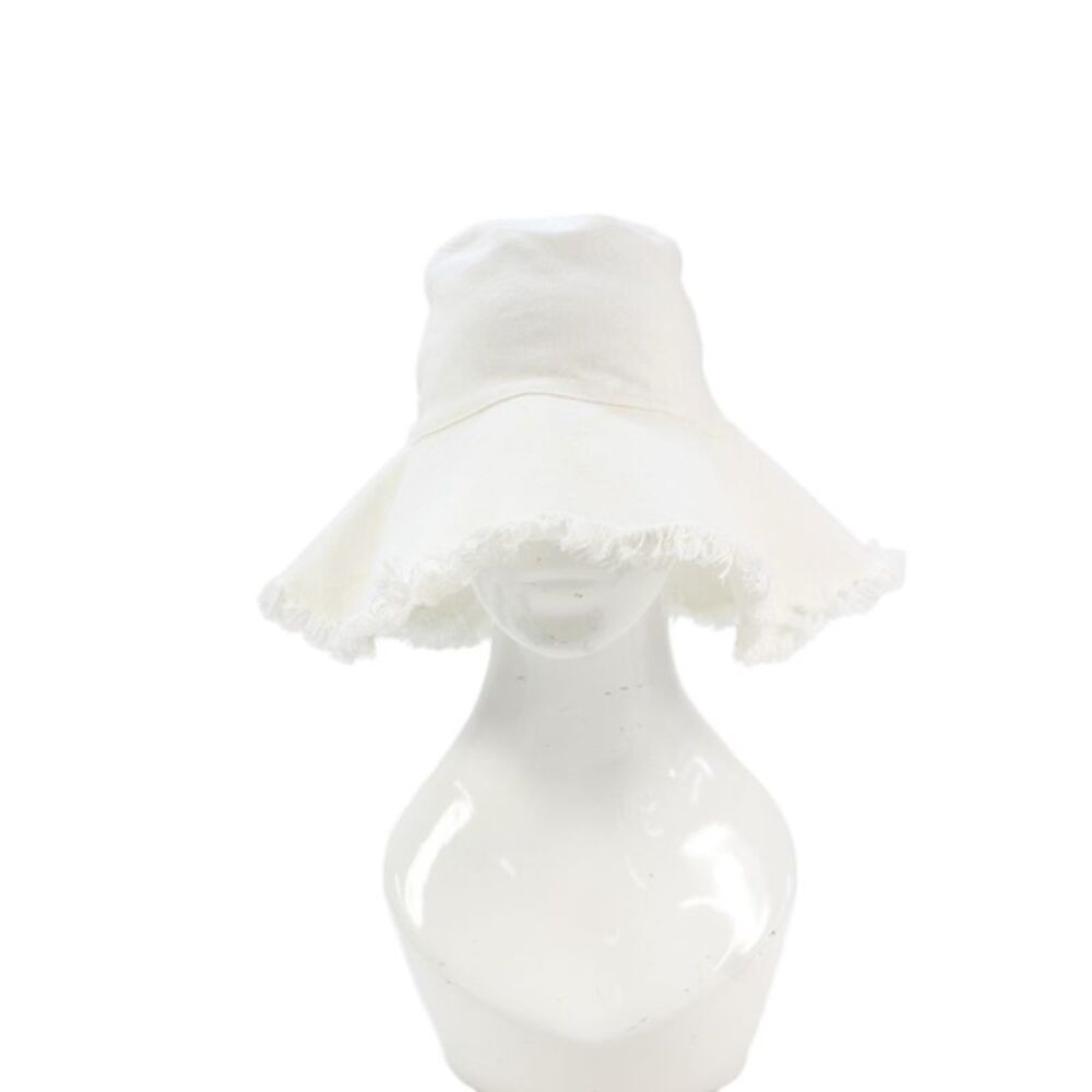 Hat Attack Womens Linen Blend Bucket Hat White Size One Size